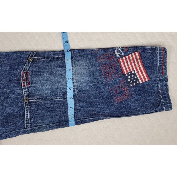 US Polo Assn Boy's Cargo Denim Jeans Stitch and Print Detail 8-Pocket Size 6 - Picture 16 of 16